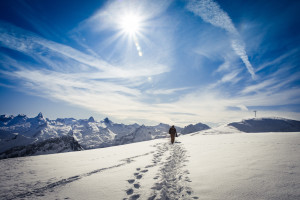 20 Mile Marching in Winter in the Alps