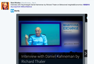 daniel kahneman and richard thaler interview at BX2015