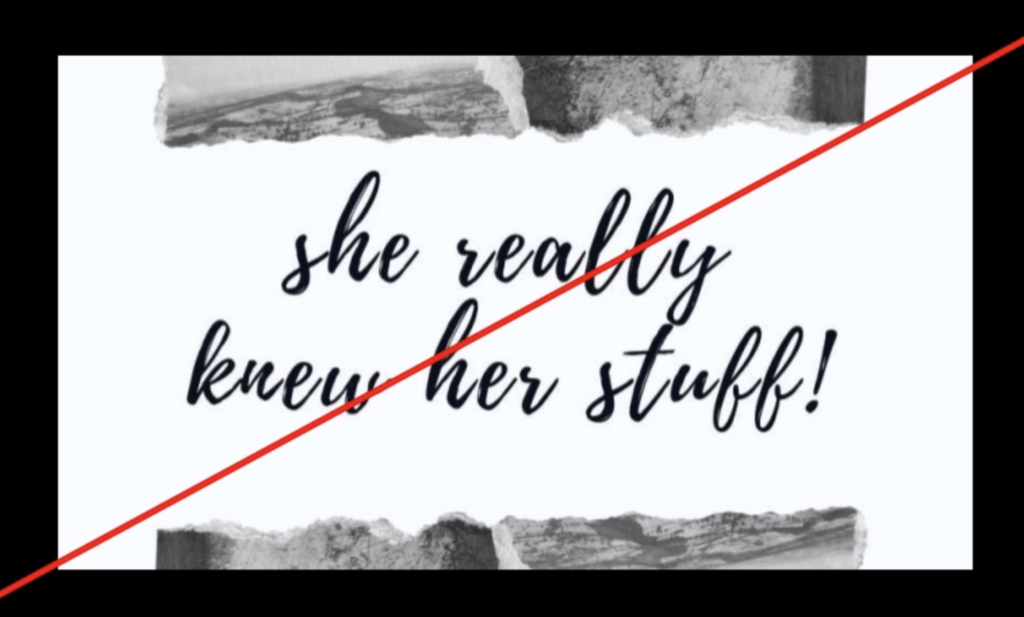 AWS speaking fail for women in medicine
